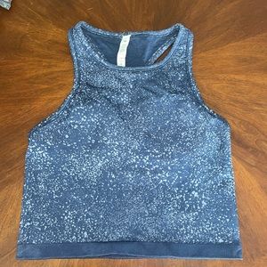 Lululemon Ebb to street cropped racer back tank top